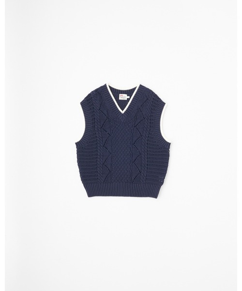 Traditional Weatherwear（トラディショナルウェザーウェア）の「NEW BREAM VS（ニット/セーター・レディース・ネイビー×ホワイト/ホワイト×イエロー/ホワイト×カーキブラウン・S/XS）」の3枚目の写真