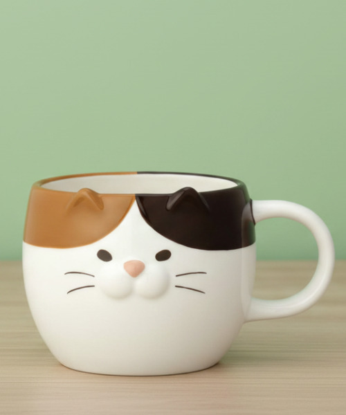 SiNCERE（シンシア）の「アニマルマグ Animal Mug アニマル マグカップ（グラス/マグカップ/タンブラー・レディース・ホワイト/ブラック/ベージュ/ブラウン/ブラック×ベージュ・ONE SIZE）」の3枚目の写真