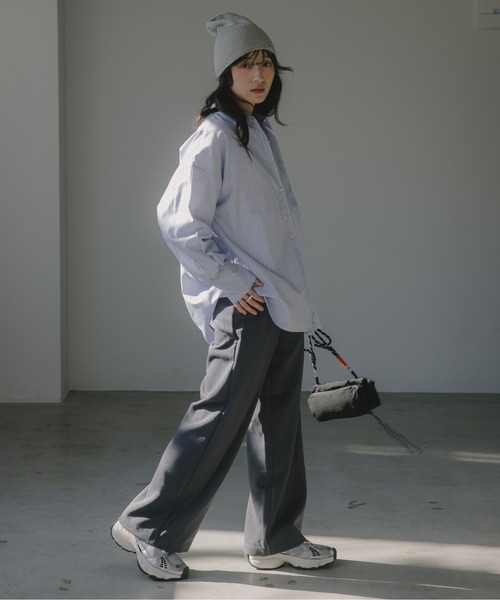 210nouve（トゥージュヌーブ）の「柄が選べる ビッグポケット オーバーサイズ シャツ（シャツ/ブラウス・レディース・サックスブルー/ピンク系その他/ブルー系その他/ベージュ系その他/ホワイト・FREE）」の20枚目の写真