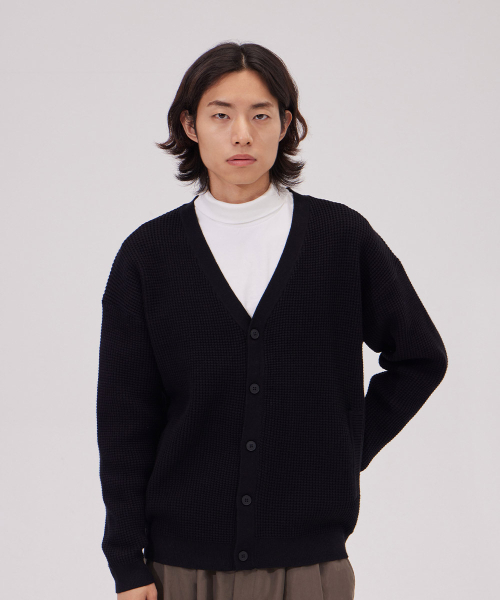 MAKEITTO(メイキット)の「デイリービスコースカーディガン_ブラック(カーディガン/ボレロ・メンズ・その他・X-LARGE/LARGE/MEDIUM/XX-LARGE)」の3枚目の写真