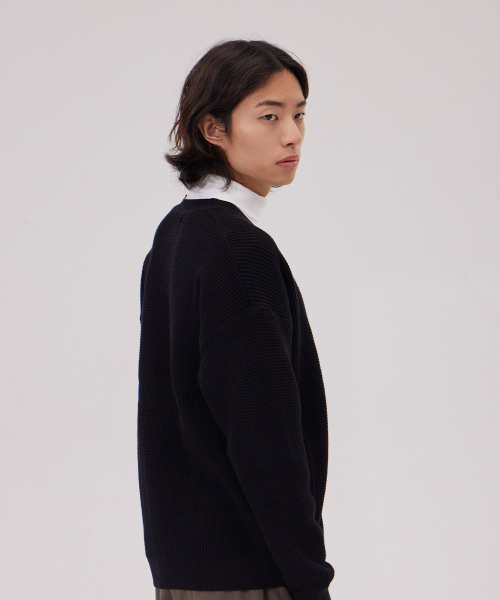 MAKEITTO(メイキット)の「デイリービスコースカーディガン_ブラック(カーディガン/ボレロ・メンズ・その他・X-LARGE/LARGE/MEDIUM/XX-LARGE)」の4枚目の写真