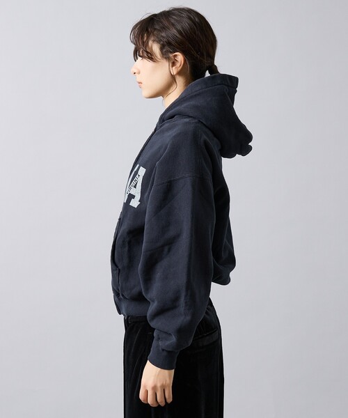 REMI RELIEF（レミレリーフ）の「【REMI RELIEF / レミ レリーフ】  SP加工 3飛び裏毛 ZIPパーカー（VA）RN30389128／ユニセックス（パーカー・メンズ・ブラック・XL/L/M）」の6枚目の写真