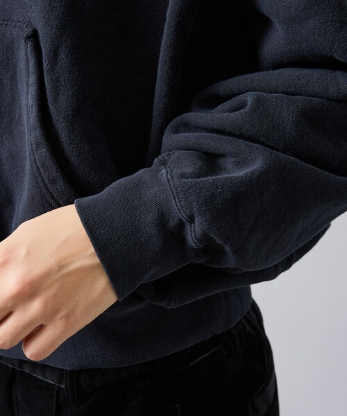 REMI RELIEF（レミレリーフ）の「【REMI RELIEF / レミ レリーフ】  SP加工 3飛び裏毛 ZIPパーカー（VA）RN30389128／ユニセックス（パーカー・メンズ・ブラック・XL/L/M）」の9枚目の写真