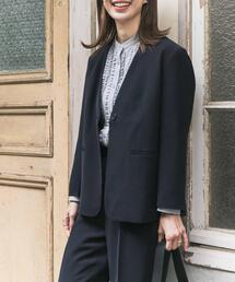 URBAN RESEARCH DOORS | ノーカラージャケット|オフィスカジュアル/フォーマル/オケージョン/セレモニー/入卒式/お呼ばれ(スーツジャケット)