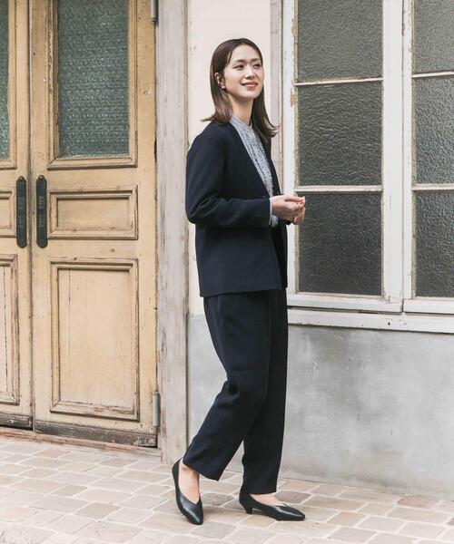 URBAN RESEARCH DOORS（アーバンリサーチドアーズ）の「ノーカラージャケット（スーツジャケット・レディース・ネイビー/ブラック・FREE）」の11枚目の写真