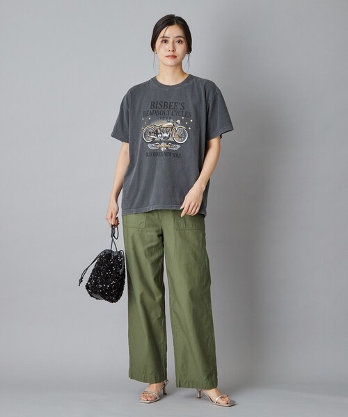 DRESSTERIOR(ドレステリア)の「【ウォッシャブル】バックサテンベイカーパンツ(その他パンツ・レディース・オリーブ/オフホワイト・34/36/38/40)」の10枚目の写真