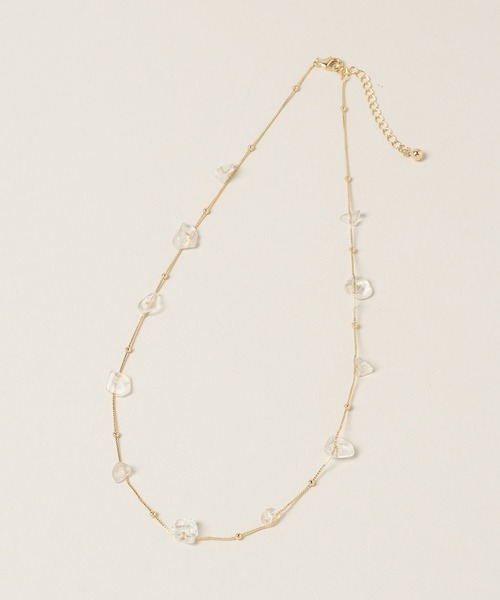 A part by(アパートバイ)の「ストーンネックレス(ネックレス・レディース・シルバー/ゴールド・FREE)」の6枚目の写真