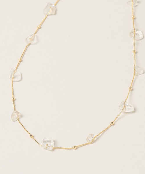 A part by(アパートバイ)の「ストーンネックレス(ネックレス・レディース・シルバー/ゴールド・FREE)」の8枚目の写真