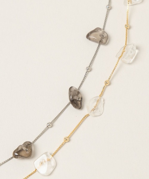 A part by(アパートバイ)の「ストーンネックレス(ネックレス・レディース・シルバー/ゴールド・FREE)」の10枚目の写真