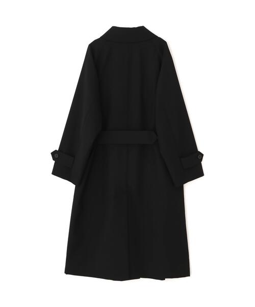 MARGARET HOWELL(マーガレットハウエル)の「WOOL POPLIN COAT(ステンカラーコート・レディース・ブラック・2/1)」の6枚目の写真