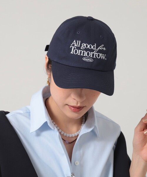 MAQWEL（マクウェル）の「【MAQWEL/マクウェル】AgfT CAP（キャップ・レディース・ダークグレー/ネイビー/ダークグリーン/アイボリー・FREE）」の4枚目の写真