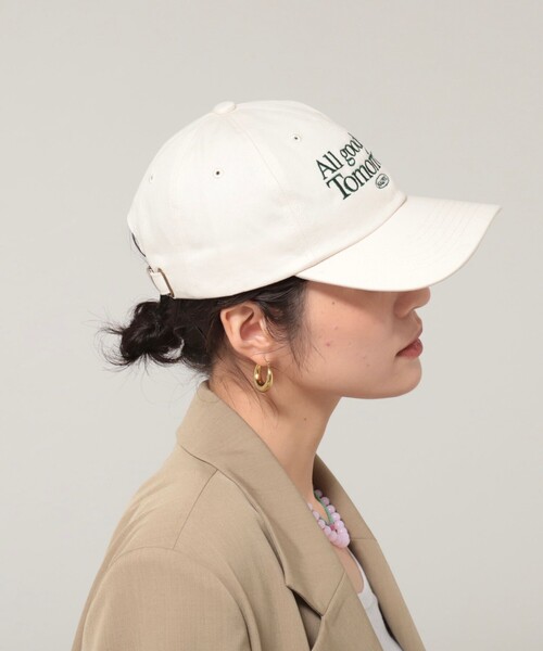 MAQWEL（マクウェル）の「【MAQWEL/マクウェル】AgfT CAP（キャップ・レディース・ダークグレー/ネイビー/ダークグリーン/アイボリー・FREE）」の2枚目の写真