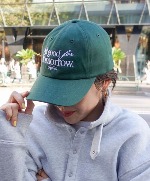 MAQWEL（マクウェル）の「【MAQWEL/マクウェル】AgfT CAP（キャップ・レディース・ダークグレー/ネイビー/ダークグリーン/アイボリー・FREE）」の3枚目の写真