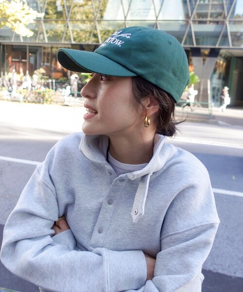 MAQWEL（マクウェル）の「【MAQWEL/マクウェル】AgfT CAP（キャップ・レディース・ダークグレー/ネイビー/ダークグリーン/アイボリー・FREE）」の7枚目の写真