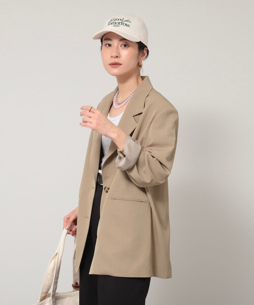 MAQWEL（マクウェル）の「【MAQWEL/マクウェル】AgfT CAP（キャップ・レディース・ダークグレー/ネイビー/ダークグリーン/アイボリー・FREE）」の10枚目の写真