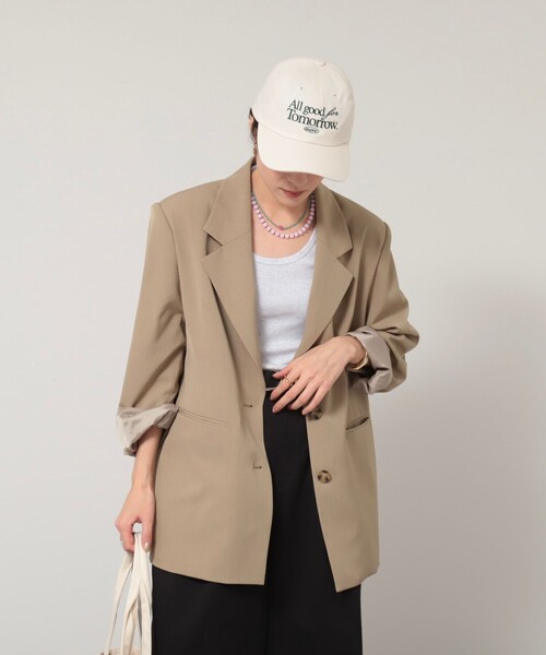 MAQWEL（マクウェル）の「【MAQWEL/マクウェル】AgfT CAP（キャップ・レディース・ダークグレー/ネイビー/ダークグリーン/アイボリー・FREE）」の11枚目の写真