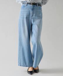 TIARA（ティアラ）の「ハイウエストワイドデニムパンツ（デニムパンツ）」