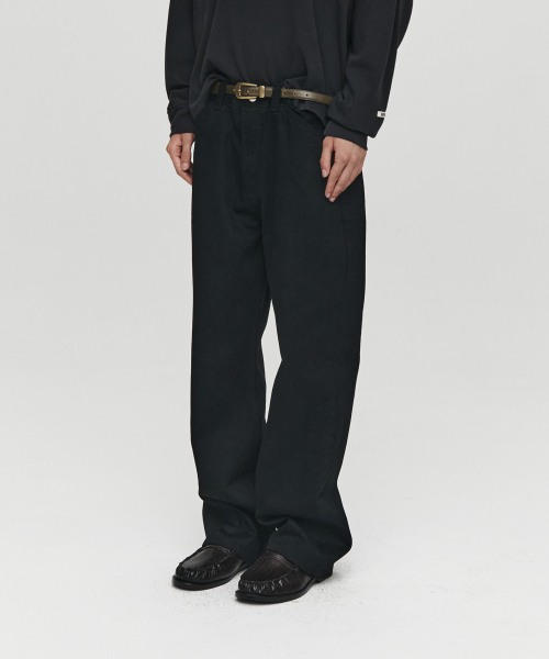 HEUTE（ホイテ）の「HET BEN WIDE DENIM (BLACK)（デニムパンツ・メンズ・ブラック・M/L）」の4枚目の写真