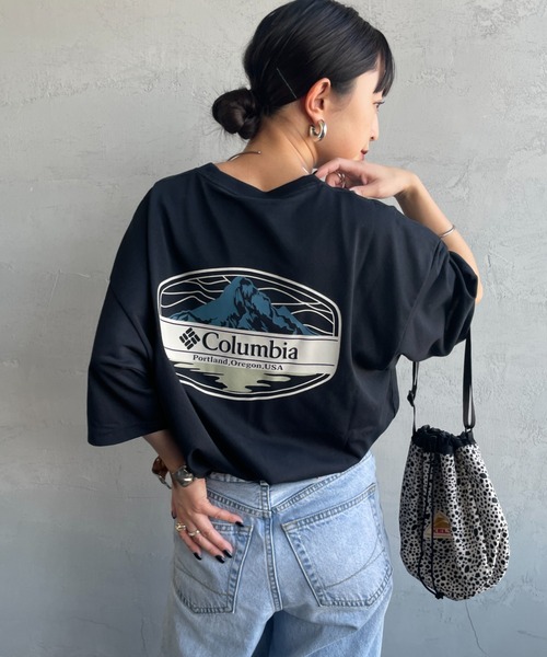 Columbia（コロンビア）の「【WEB限定】[Columbia/コロンビア] SUNRISE STRAIL OFZ バックプリント ショートスリーブTシャツ【追加】（Tシャツ/カットソー・レディース・ブラック/オレンジ/ホワイト・S/L/M）」の2枚目の写真
