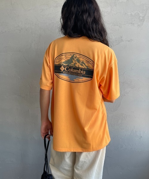 Columbia（コロンビア）の「【WEB限定】[Columbia/コロンビア] SUNRISE STRAIL OFZ バックプリント ショートスリーブTシャツ【追加】（Tシャツ/カットソー・レディース・ブラック/オレンジ/ホワイト・S/L/M）」の8枚目の写真