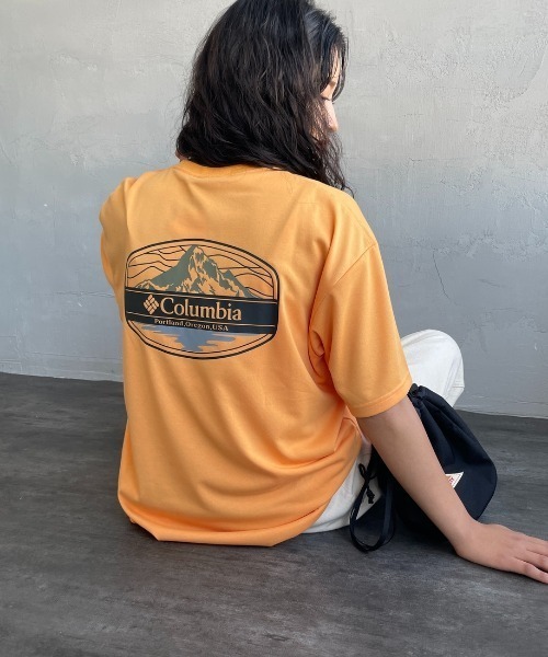 Columbia（コロンビア）の「【WEB限定】[Columbia/コロンビア] SUNRISE STRAIL OFZ バックプリント ショートスリーブTシャツ【追加】（Tシャツ/カットソー・レディース・ブラック/オレンジ/ホワイト・S/L/M）」の13枚目の写真