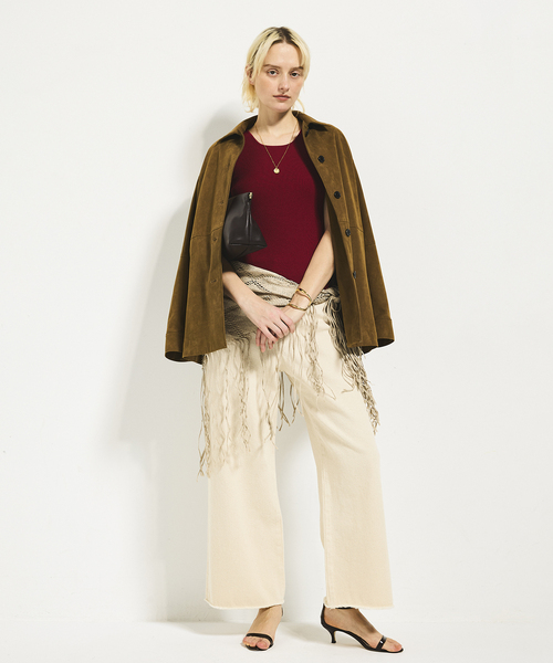 plage（プラージュ）の「Suede like シャツブルゾン（その他アウター・レディース・キャメル・36/38）」の2枚目の写真