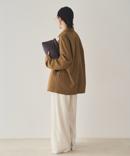 plage（プラージュ）の「Suede like シャツブルゾン（その他アウター・レディース・キャメル・36/38）」の7枚目の写真