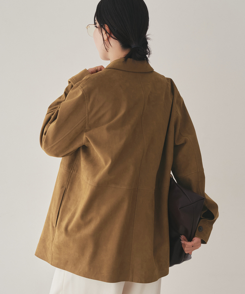 plage（プラージュ）の「Suede like シャツブルゾン（その他アウター・レディース・キャメル・36/38）」の12枚目の写真