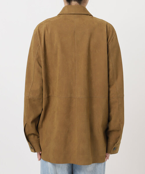 plage（プラージュ）の「Suede like シャツブルゾン（その他アウター・レディース・キャメル・36/38）」の15枚目の写真