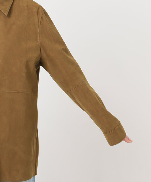 plage（プラージュ）の「Suede like シャツブルゾン（その他アウター・レディース・キャメル・36/38）」の17枚目の写真