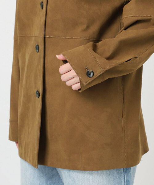 plage（プラージュ）の「Suede like シャツブルゾン（その他アウター・レディース・キャメル・36/38）」の18枚目の写真