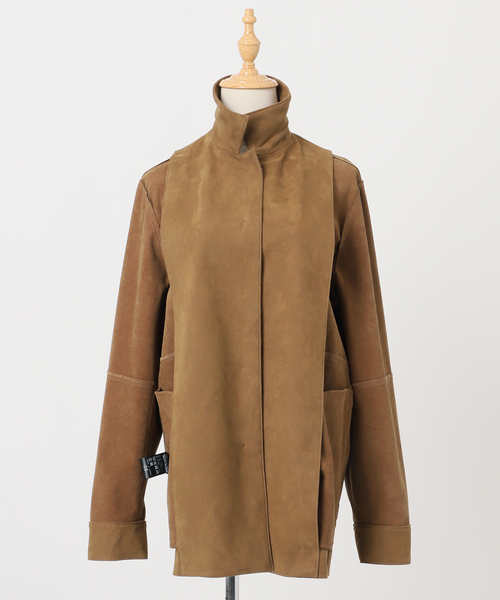 plage（プラージュ）の「Suede like シャツブルゾン（その他アウター・レディース・キャメル・36/38）」の21枚目の写真