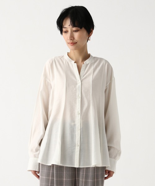 Elura(エルーラ)の「セミシアタックブラウス/654105(シャツ/ブラウス・レディース・ライトブルー/ネイビー/ホワイト・FREE)」の17枚目の写真