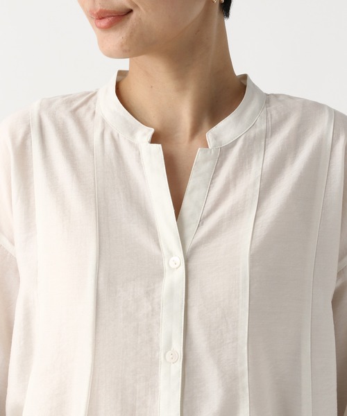 Elura(エルーラ)の「セミシアタックブラウス/654105(シャツ/ブラウス・レディース・ライトブルー/ネイビー/ホワイト・FREE)」の20枚目の写真