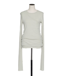 muller of yoshiokubo（ミュラーオブヨシオクボ）の「muller of yoshiokubo ミュラーオブヨシオクボ / 2 LAYER LONG SLEEVE TOPS 2WAYレイヤーロングスリーブトップス / MLS26104B（Tシャツ/カットソー）」