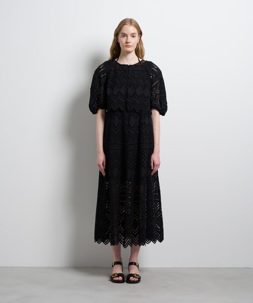 LANVIN en Bleu(ランバンオンブルー)の「エンブロイダリーコットンレースブラウス(シャツ/ブラウス・レディース・オフホワイト/ブラック・38)」の12枚目の写真