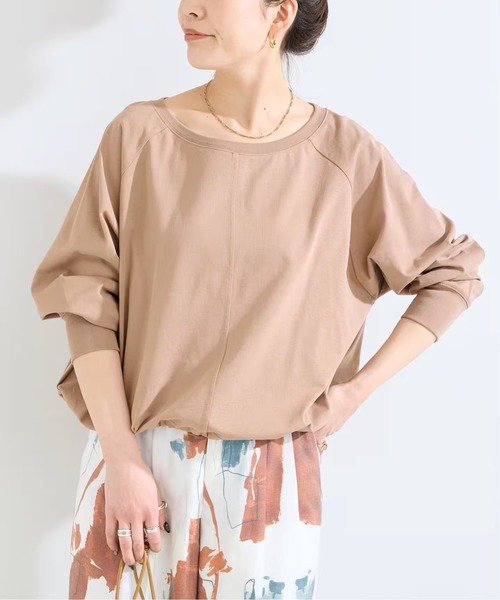 B.C STOCK(ベーセーストック)の「《追加2》手洗い可 / 裾ドロストロンTEE(Tシャツ/カットソー・レディース・ブラック/ウッド/ホワイト・FREE)」の1枚目の写真