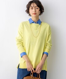 オーバーサイズ」に該当するレディースのニット/セーター（イエロー