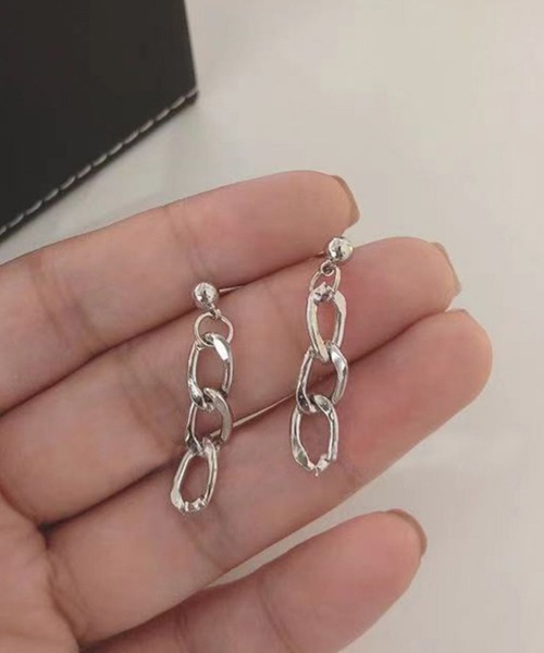 456807】シルバーチェーンピアス(RZ)（ピアス（両耳用））｜mul.（ムル