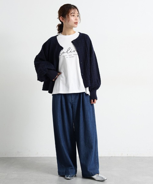 studio CLIP（スタディオクリップ）の「《natural by clip》アソートプリントロングTシャツ2（Tシャツ/カットソー・レディース・ライトブルー/その他2/チャコール/その他1・FREE）」の7枚目の写真