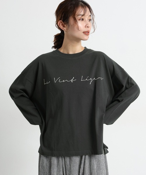 studio CLIP（スタディオクリップ）の「《natural by clip》アソートプリントロングTシャツ2（Tシャツ/カットソー・レディース・ライトブルー/その他2/チャコール/その他1・FREE）」の14枚目の写真