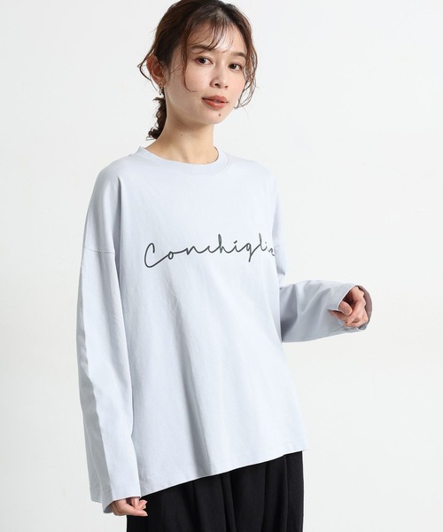 studio CLIP（スタディオクリップ）の「《natural by clip》アソートプリントロングTシャツ2（Tシャツ/カットソー・レディース・ライトブルー/その他2/チャコール/その他1・FREE）」の17枚目の写真