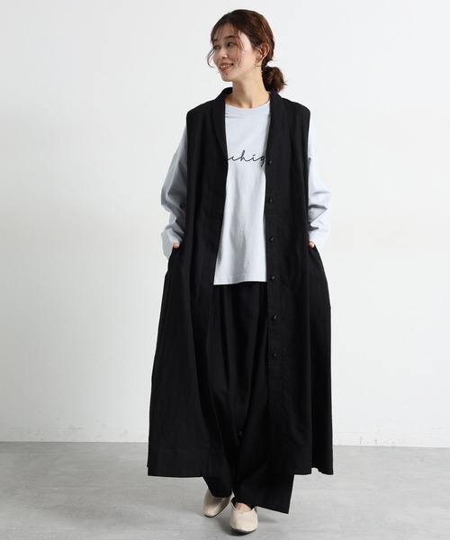 studio CLIP（スタディオクリップ）の「《natural by clip》アソートプリントロングTシャツ2（Tシャツ/カットソー・レディース・ライトブルー/その他2/チャコール/その他1・FREE）」の19枚目の写真