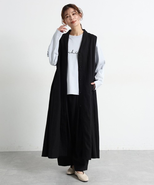 studio CLIP（スタディオクリップ）の「《natural by clip》アソートプリントロングTシャツ2（Tシャツ/カットソー・レディース・ライトブルー/その他2/チャコール/その他1・FREE）」の20枚目の写真