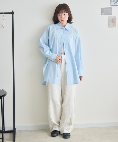 RU.TI.LE(ルチル)の「【RU.TI.LE】裏毛カーブパンツ(スウェットパンツ・レディース・グレー/アイボリー・MEDIUM)」の6枚目の写真