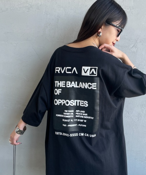 RVCA（ルーカ）の「【WEB限定】[RVCA/ルーカ] DOUBLE BOX バックプリント ショートスリーブＴシャツ（Tシャツ/カットソー・レディース・ブラック/ホワイト/ブルー・M/XL/L）」の3枚目の写真