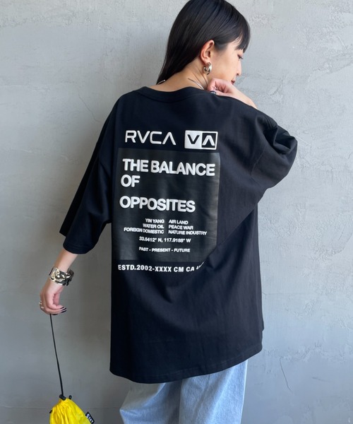 RVCA（ルーカ）の「【WEB限定】[RVCA/ルーカ] DOUBLE BOX バックプリント ショートスリーブＴシャツ（Tシャツ/カットソー・レディース・ブラック/ホワイト/ブルー・M/XL/L）」の10枚目の写真