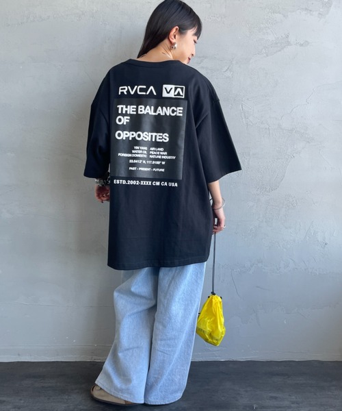 RVCA（ルーカ）の「【WEB限定】[RVCA/ルーカ] DOUBLE BOX バックプリント ショートスリーブＴシャツ（Tシャツ/カットソー・レディース・ブラック/ホワイト/ブルー・M/XL/L）」の13枚目の写真
