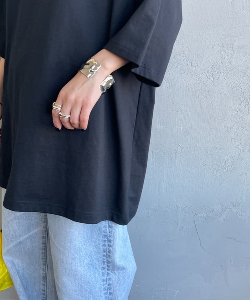 RVCA（ルーカ）の「【WEB限定】[RVCA/ルーカ] DOUBLE BOX バックプリント ショートスリーブＴシャツ（Tシャツ/カットソー・レディース・ブラック/ホワイト/ブルー・M/XL/L）」の16枚目の写真