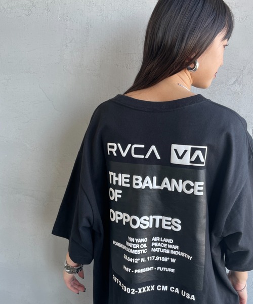 RVCA（ルーカ）の「【WEB限定】[RVCA/ルーカ] DOUBLE BOX バックプリント ショートスリーブＴシャツ（Tシャツ/カットソー・レディース・ブラック/ホワイト/ブルー・M/XL/L）」の15枚目の写真